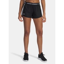 Under Armour Kadın Loose Fit Tech Play Up Şort Siyah Yazlık Rahat Kesim Nefes Alabilir Kumaş