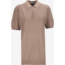 Kahve Erkek Basic Jakarlı Keten Karışımlı Kazak F5SM-KZK 2774
