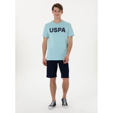 Lacivert Lastikli Bel Regular Fit Erkek Sweat Şort Marko