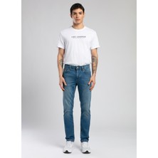 Lee Cooper Jagger Normal Bel Dar Kesim Düz Paça Mavi Erkek Jean Pantolon