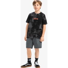 Quiksilver Desenli Siyah Erkek Çocuk T-Shirt EQBZT04840-FROG Rıtual Ss Tee Youth
