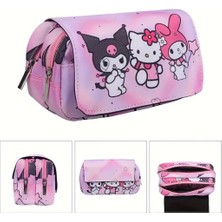 Bundle Island Çocuk Kalem Kutusu Kuromi Hello Kitty My Melody Figürlü Çift Bölmeli K7119