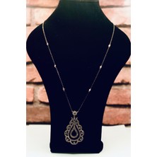 Elmas Montür Uzun Kolye