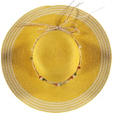 Bipamuk Linea Tasarım Model Kadın Hasır Fötr Plaj Şapka