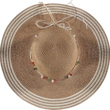 Bipamuk Linea Tasarım Model Kadın Hasır Fötr Plaj Şapka