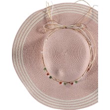 Bipamuk Linea Tasarım Model Kadın Hasır Fötr Plaj Şapka