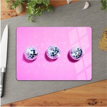 Cam Kesme Tahtası | Pembe Kristal  25*35 Cam Kesme Tablası