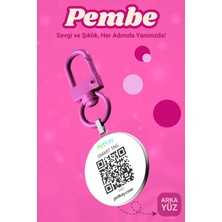 Petkay Kediler Için Akıllı Künye, Nfc Dijital Isimlik Ve Tasma Künyesi Qr Kod Künye Paslanmaz Çelik Pembe İsimli Kedi Tasması, Kedi İsimlik
