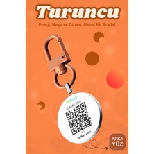 Petkay Köpekler Için Akıllı Künye, Nfc Dijital Isimlik Ve Tasma Künyesi Qr Kod Künye Paslanmaz Çelik Turuncu isimli Köpek Tasması, Köpek isimlik