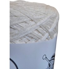 Krem Rengi Çok Katlı Merserize Koton El Örgü İpi (200 Gr.)