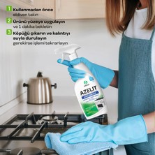 GRASS Azelit Yağ & Kireç Sökücü Sprey 600ml - Çok Amaçlı Temizleyici | Mutfak, Banyo, Cam Seramik | Hızlı Etkili | Eldiven Hediye 