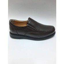 Tagy  Deri Yazlık Kahverengi Bağcıksız Rahat Kalıp Erkek Ayakkabı C-825117TGY