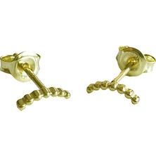 Masaliko Nu 8 Yıldız Gümüş Küpe MS3207, 925 Ayar Gümüş, Ithal Ürün