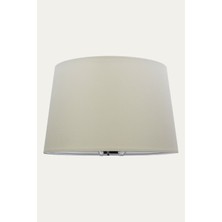 Krem Lambader Başlık Çap 35 cm Konik Kumaş AB880