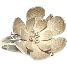 Nusret Takı 925 Ayar Gümüş Çift Yaprak Yüzük