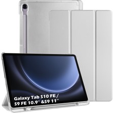 M.TK Moveteck Samsung Galaxy Tab S9 FE / S10 Fe / S10 Lite 10.9inç Uyumlu Kılıf Flip Cover S Pen Kalem Bölmeli Slim Pc Case sm-X400