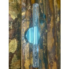 Metal Krom Gövde Pilli Baloncuklu Akrilik Aplik, Gün Işığı, Amber, Kırmızı, Mavi, Yeşil LED Işık, Aydınlatma