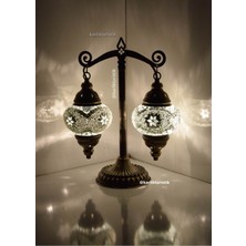 Adalet,terazi, Dekoratif Hediyelik Mozaik Masa Lambası Abajur MODEL16