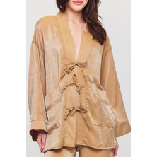 Taş Işleme Detaylı Kimono Pantolon Takım
