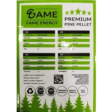 FAME ENERJİ Çam Peleti Kedi Kumu 12,5 Lt 6 Mm Premıum