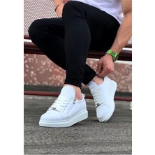 Wagoon WG502 Beyaz Kapitone Erkek Casual Ayakkabı