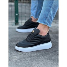 Wagoon WG094 Siyah Cilt Erkek Casual Ayakkabı
