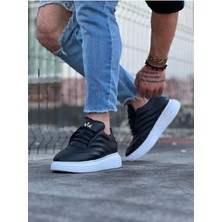 Wagoon WG094 Siyah Cilt Erkek Casual Ayakkabı
