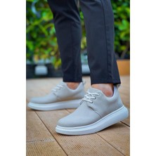 KB-003 Kuback Gri Süet Bağcıklı  Günlük Erkek Ayakkabı