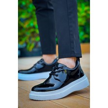 Kb-X3  Kuback Siyah Rugan  Bağcıklı  Günlük Erkek  Ayakkabı