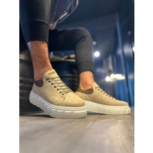 Knack Yüksek Taban Günlük Süet Ayakkabı 144  Vizon Süet