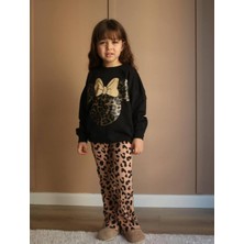 Leopar Model Taytlı Kız Çocuktakım
