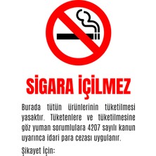 Sigara Içilmez Dekota Uyarı Levhası