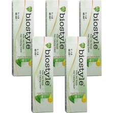 Biostyle Bitki Özlü Argan ve Keratin 6.41 Fındık Kahvesi 5 Adet 60 ml Saç Boyası Oksidansız