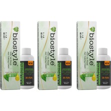 Biostyle Bitki Özlü Argan ve Keratin 7.77 Kahve Köpüğü 3 Adet 60 ml Saç Boyası +3 Adet 90 ml Oksidan