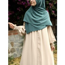 Tesettür Hijab Medine Ipeği Eşarp Mint Yeşili