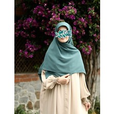 Tesettür Hijab Medine Ipeği Eşarp Mint Yeşili