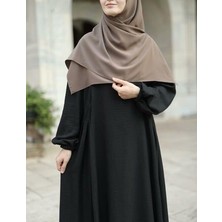 Tesettür Hijab Medine Ipeği Eşarp Vizon