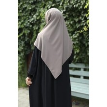 Tesettür Hijab Medine Ipeği Eşarp Gümüş