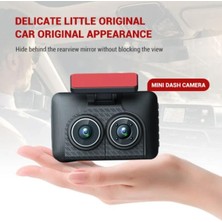 Araç Içi Hd Kamera Video Kaydedici 3 Kamera 1080P Full Hd Araç Kamerası Wdr G-Sensor 5mp Büyük Ekran