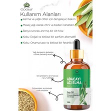 Goomy Adaçayı (Acı Elma) Yağı Distilasyon Doğal Bitkisel Uçucu Yağ Sage Oil (Bitter Apple) 100ml