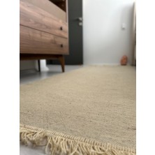 Woolart Organik Boyasız Kilim Doğal Yünlü Modern Dokuma Yıkanabilir Çift Taraflı 