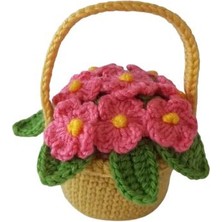 Oyuncak Park Çiçek Sepeti Amigurumi Organik Oyuncak