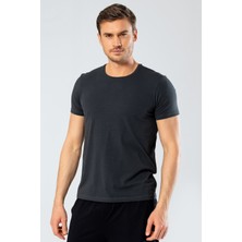 Cacharel Erkek Bisiklet Yaka Likralı T-Shirt 1331/OLIVE