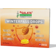 Galata Health Care Winterpass Drops Bal,limon,çinko 12 Adet