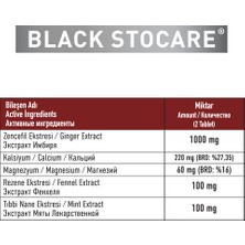 Galata Health Care Black Stocare Zencefil,kalsiyum 10 Tb