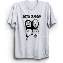 System Of A Down, Vectorel, Rock Metal Müzik Grubu Baskılı %100 Pamuk Tişört