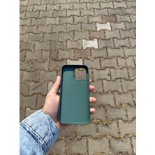 The Lion Case Apple iPhone 14 Pro Max Koyu Yeşil Lansman Uyumlu Içi Kadife Silikon Kılıf