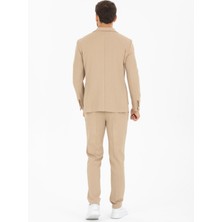 Spor Ipli Erkek Takım Elbise Slim Fit Yazlık Full Likralı