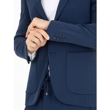 Spor Ipli Erkek Takım Elbise Slim Fit Yazlık Full Likralı