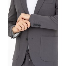 Spor Ipli Erkek Takım Elbise Slim Fit Yazlık Full Likralı
